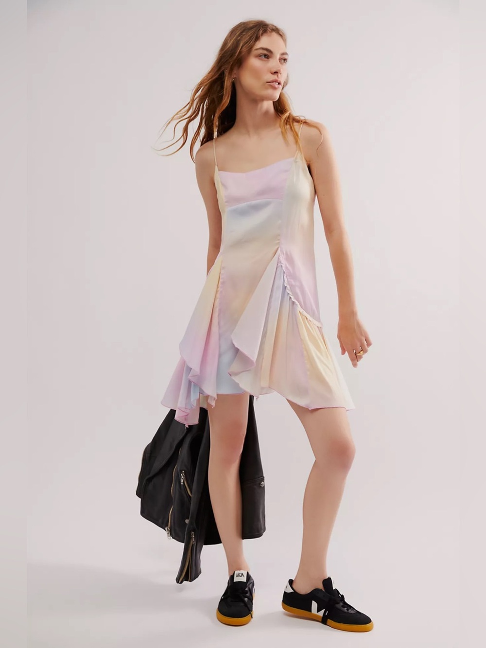 Free People Soft Flutter Mini Slip Dress
